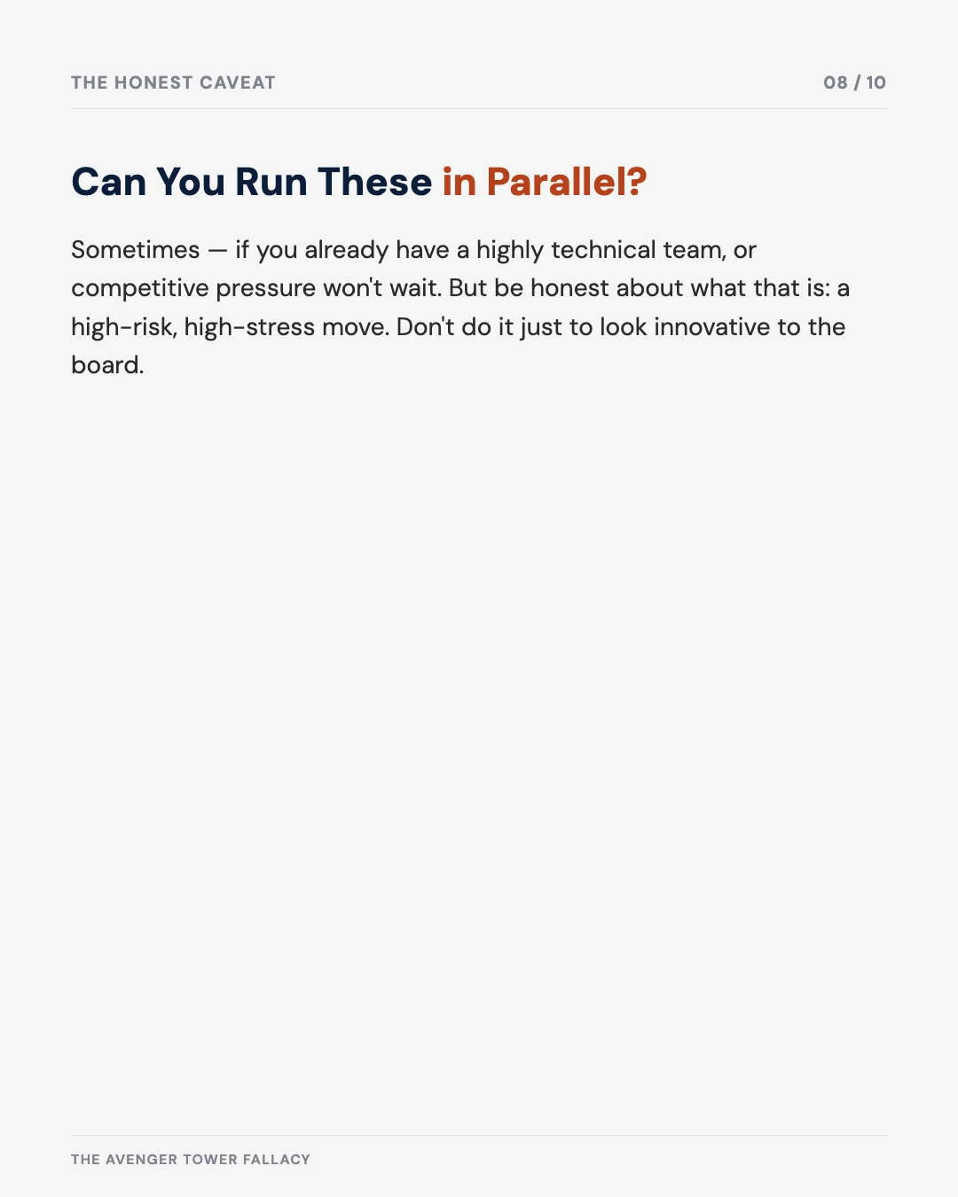 Carousel slide 8: can you run these in parallel