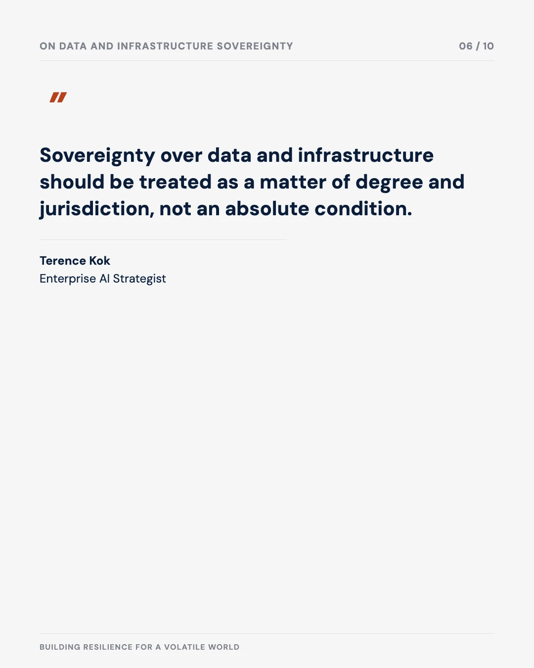 Carousel slide 6: quote — sovereignty should be treated as a matter of degree and jurisdiction