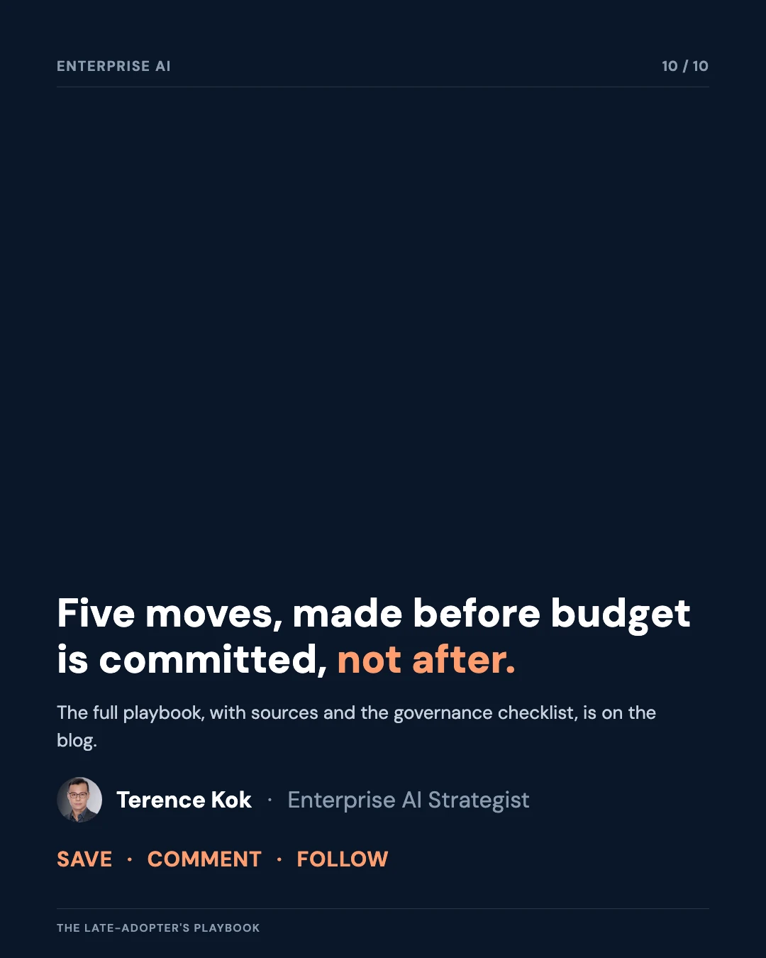Carousel slide 10: closing call to action