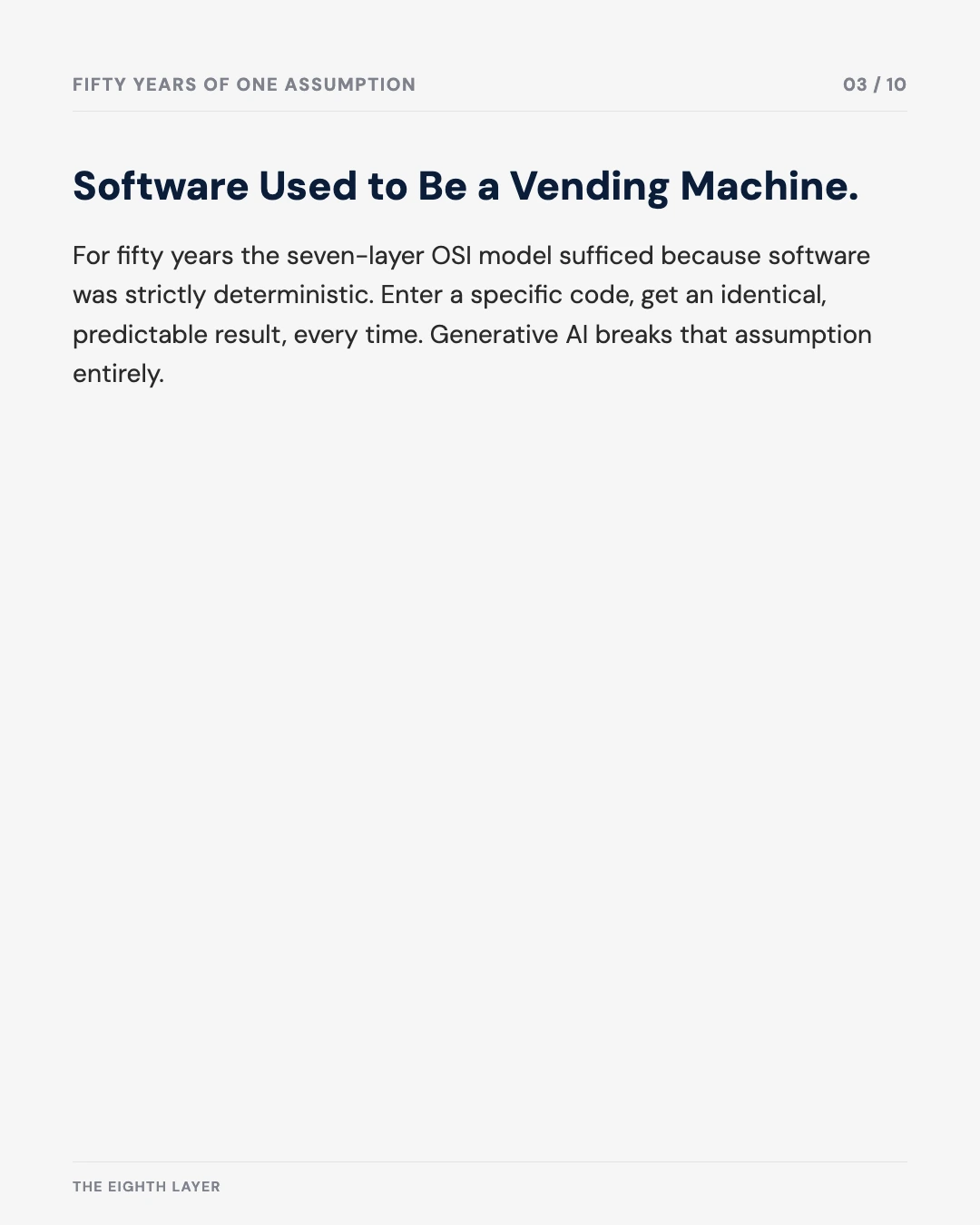 Carousel slide 3: Software Used to Be a Vending Machine