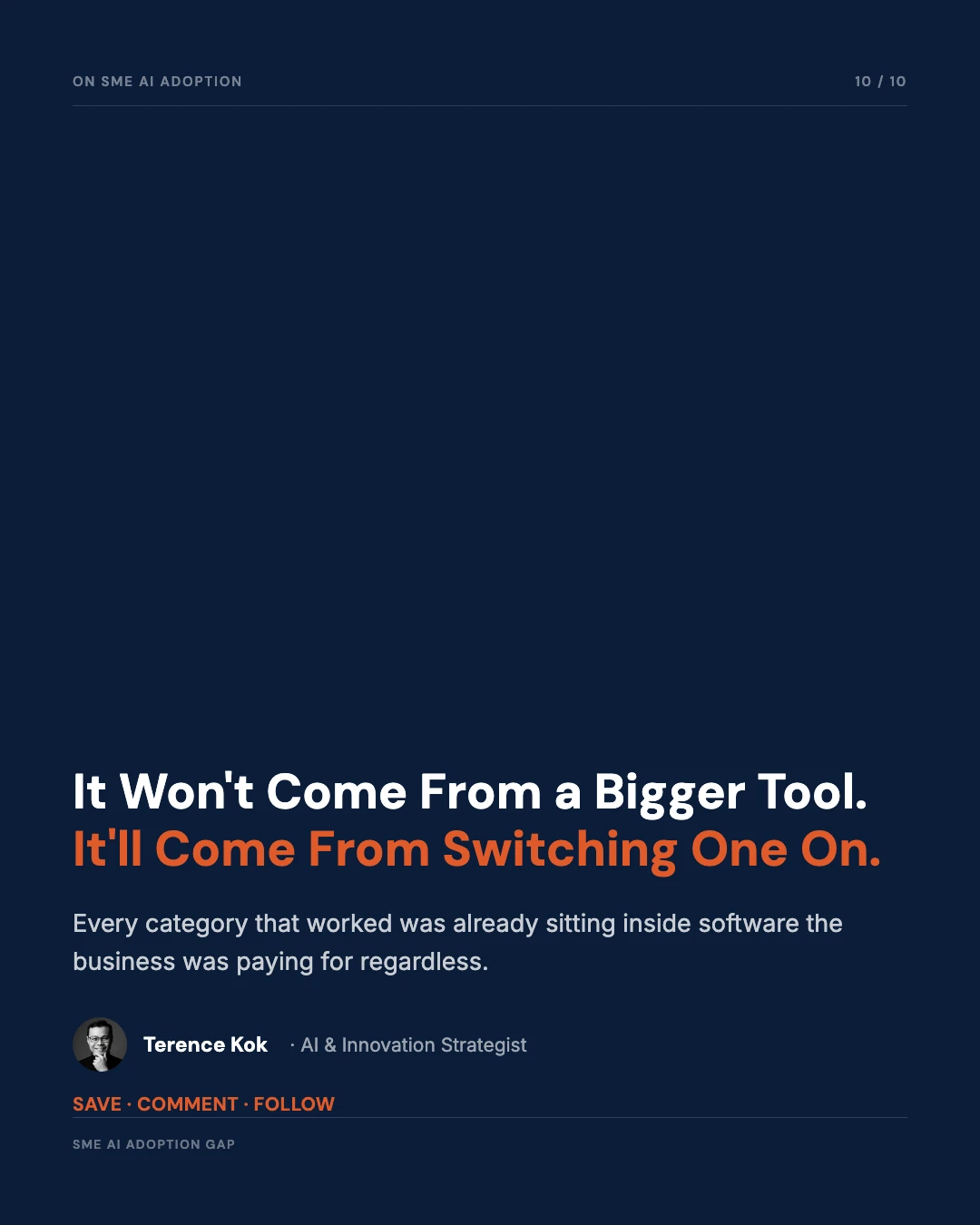 Carousel slide 10: closing call to action