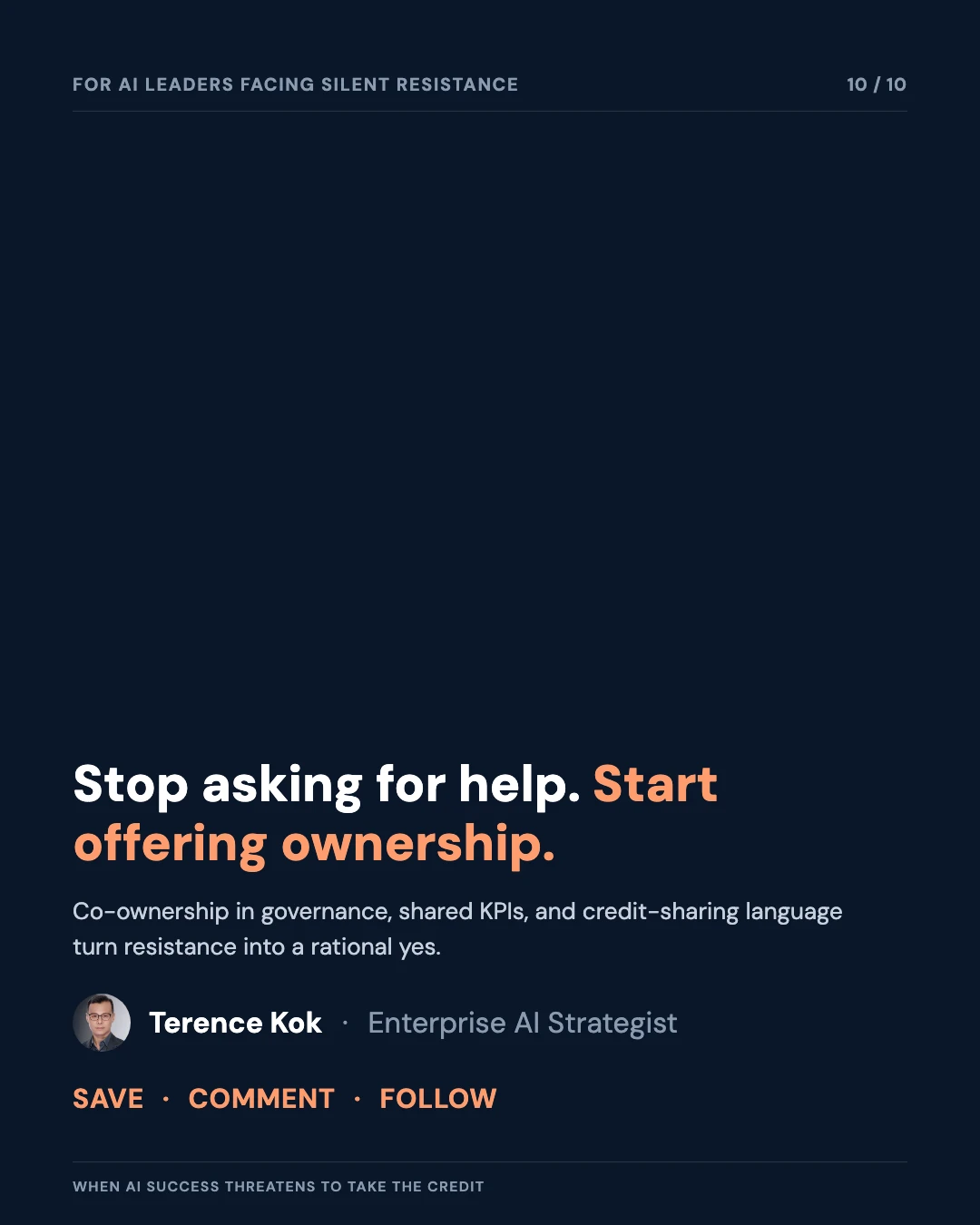 Carousel slide 10: closing call to action