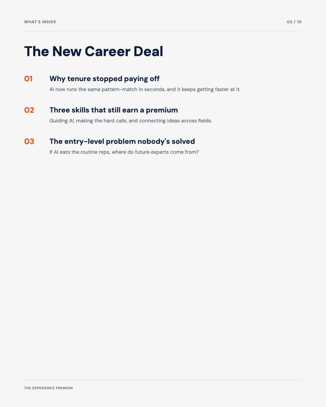 Carousel slide 2: agenda, the old deal and what replaces it