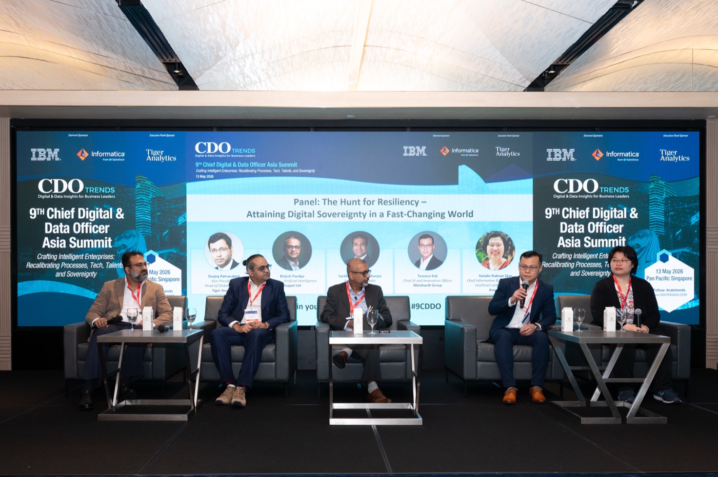 Terence Kok on panel at 9th Chief Digital & Data Officer Asia Summit 2026 — The Hunt for Resiliency