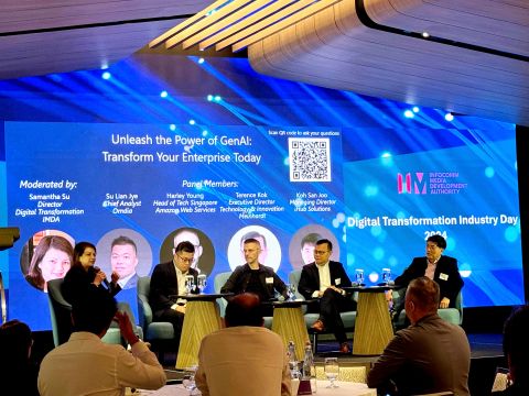 Terence Kok on panel at IMDA Digital Transformation Industry Day 2024 — Unleash the Power of GenAI