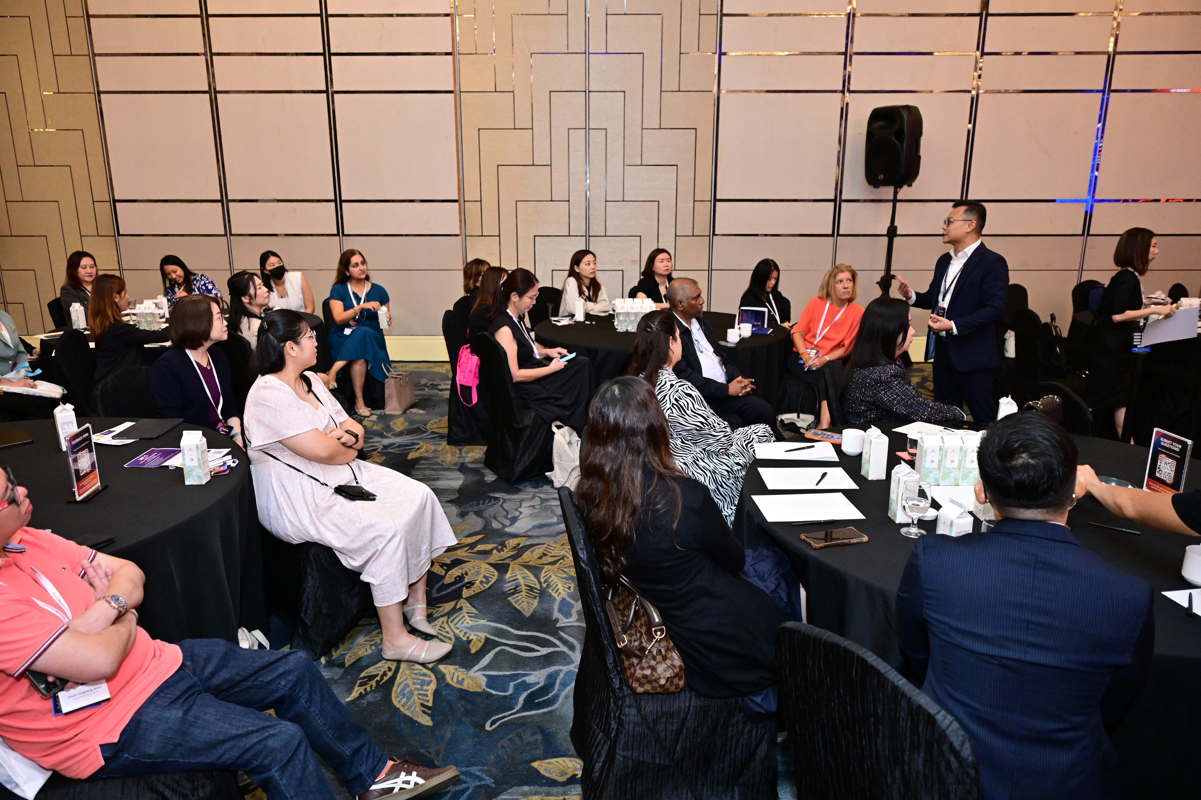 Terence Kok facilitating roundtable discussion at InteracTech Asia 2026 AI in HR seminar