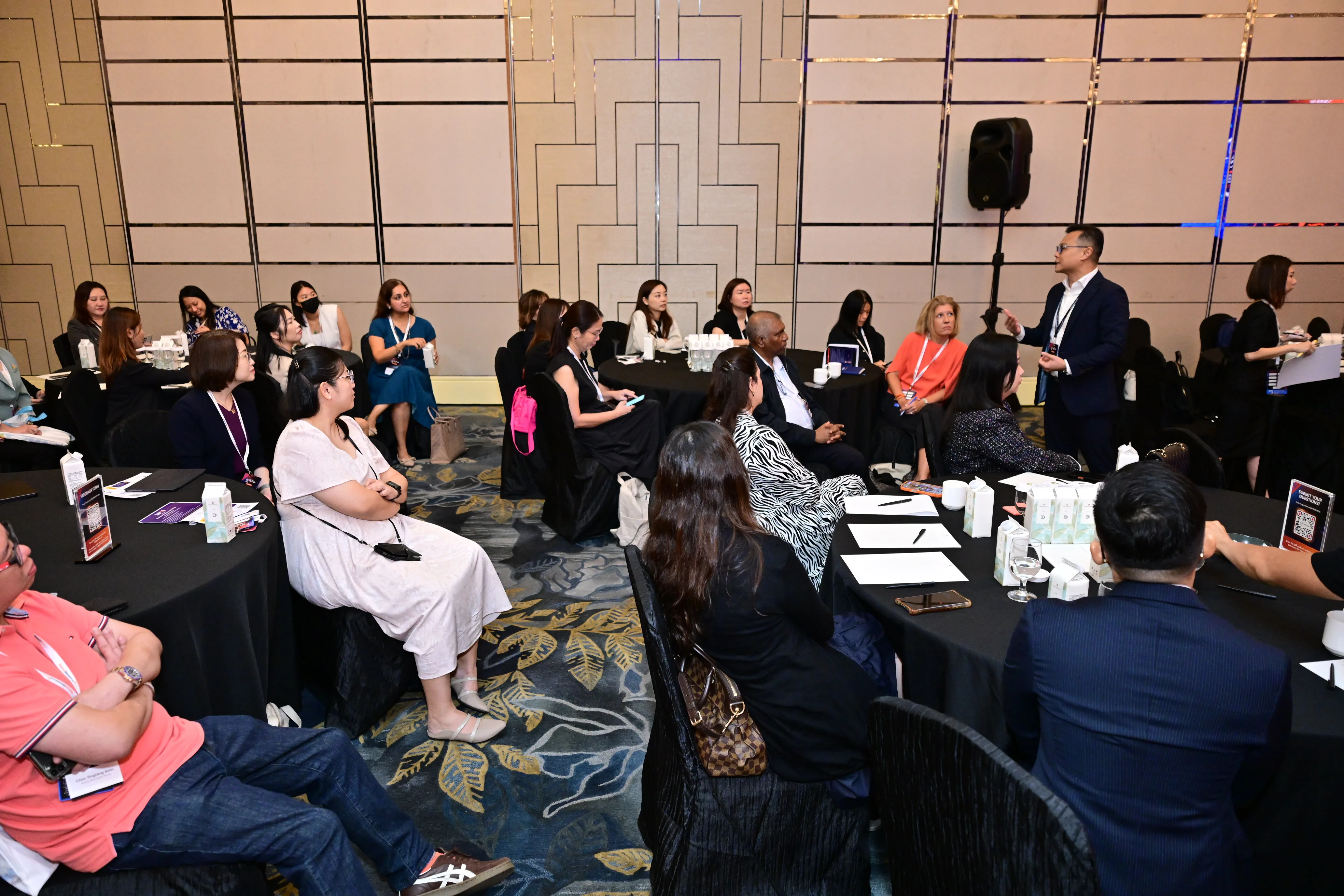 Terence Kok facilitating roundtable discussion at InteracTech Asia 2026 AI in HR seminar