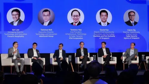 Terence Kok on Smart Nation infrastructure panel alongside PSA Corporation, Maritime Port Authority, and Cyber Security Agency of Singapore